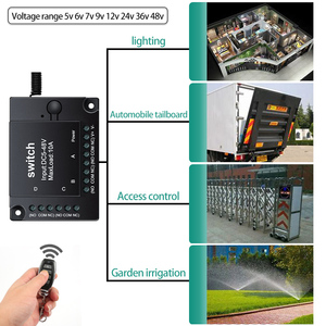 Drahtloses Relais 433MHz Fernbedienung Ein-Aus-Schalter 4ch 48V Drahtloser Schalter Rf Dc 12V Fernbedienung schalter Für LED-Licht leiste - Product Image 3
