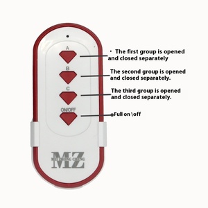 Meizhong ampio voltaggio Wireless a doppio controllo telecomando a tre vie segmentatore telecomando digitale con quattro segmenti