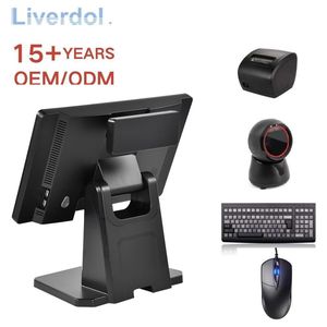 Liverdol tất cả-trong-một màn hình cảm ứng 15.6 inch <span class=keywords><strong>Android</strong></span> POS máy với máy in, VFD Hiển thị và ngăn kéo tiền mặt cho cửa hàng tiện lợi - Product Image 1