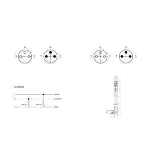 Lutronic 1133センサー/アクチュエータ接続ラインM8 5.00m極センサーの数: 31St。 (940910032900) - Product Image 1