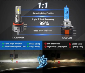 H15 הוביל bulb12v 6000k לבן dl אור הוביל h15 עבור mk6 mk7 מרקדס פורד