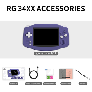 Nuovo RG34XX 3.4 pollici ips con schermo palmare giocatore di gioco per android giocatore di gioco ps n64 fba retro console desktop Linux - Product Image 2
