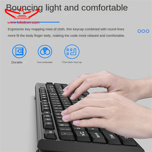 Teclado con cable de LVKI-k5c, tapa negra adecuada para Notebook, accesorios de juego y Accesorios de ordenador - Product Image 2