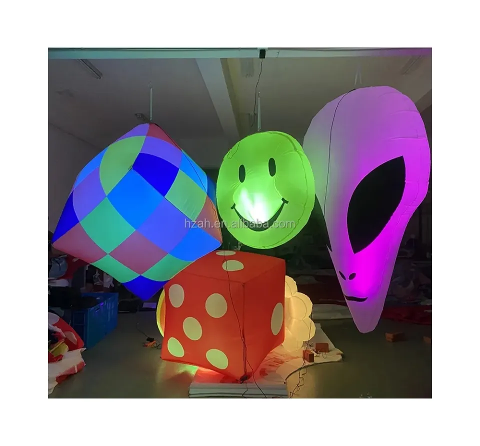 Cubos inflables modelo de dados inflables globo para promoción publicitaria