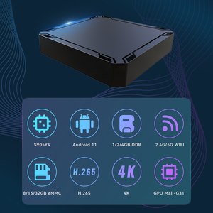 新着Android TVボックスAmlogicS905Y4クアッドコアARM Cortex-A35 CPU最大1.7GHzスマートTVボックス - Product Image 2