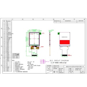 Modulo LCD 2.4 pollici 240*320 interfaccia MCU touch screen a 40 pin display lcd tft da 2.4 pollici - Product Image 6
