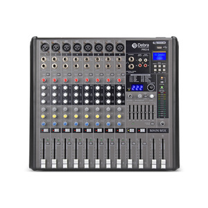 PRO12 Professional Audio DJ Console <strong>Mixer</strong> 256DSP Effects Bluetooth USB Stage Performance MP3 Eight-Way Plastic