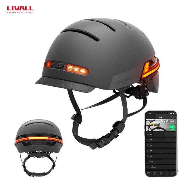 Livall capacete para motociclistas, capacete em abs com função de câmera, para homens