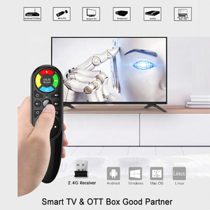 Kablosuz 2.4G evrensel akıllı uzaktan kumanda USB alıcısı ile tüm anahtar IR öğrenme sesli arama ve hava fare kullanımı TV için OTT kutusu - Product Image 4