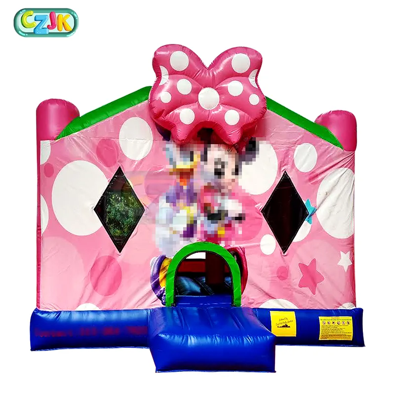 Castillo hinchable de Minnie Mouse para saltar, casa de rebote