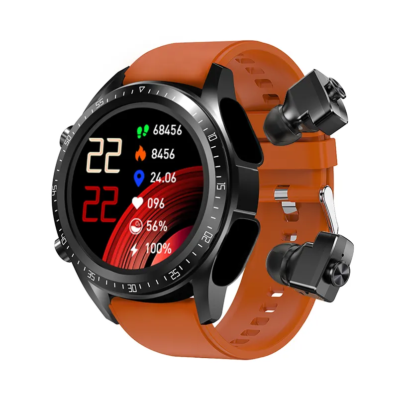 Weddserha eletronic 2 in 1 smartwatch con auricolari wireless blu ip67 impermeabile JM03 TWS smartwatch per uomo donna