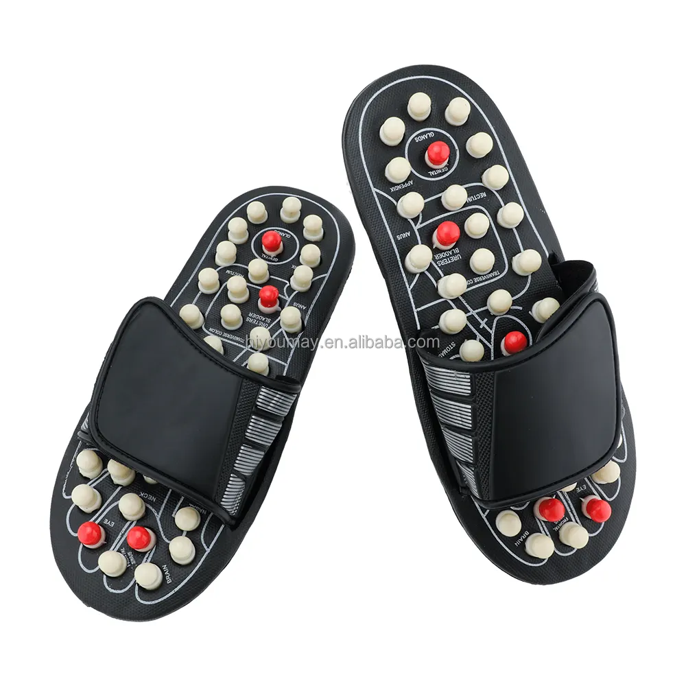 Aku punkts timulation Reflex zonen massage Sandalen Fuß akupunktes Massage knoten Simulierte Fuß massage schuhe mit menschlichem Finger druck