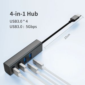USB 3.0 4合1集线器坞站方便连接多种设备库存 - Product Image 3