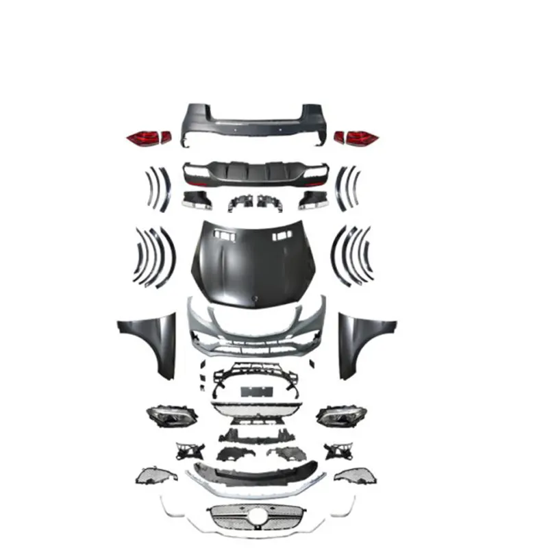 Kit carrozzeria Bimmor per Mercedes benz ML W166 2010-2016 aggiornato modificato GLE W166 PP parti del corpo in plastica paraurti anteriore posteriore