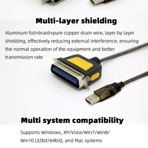 Hochwertiges USB-zu-USB-Parallel anschluss kabel 1284-Druckkabel altmodisches CN36-Pin-Druckerdatenkabel - Product Image 6