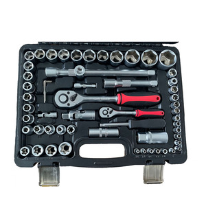 <strong>Box</strong> <strong>Wrench</strong> 108PCS Socket Set With Ratchet <strong>Handle</strong> Portable Plastic <strong>Box</strong> 1/4&quot;, 1/2&quot; CRV 108PCS Mechanics Tool Set