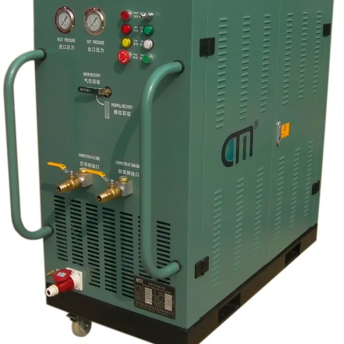 Machine de recyclage de réfrigérant sans huile 5HP R134a récupération machine de charge à courant alternatif équipement de remplissage de climatisation
