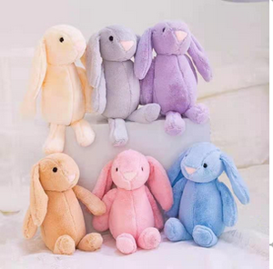 Bonnie tavşan bebek uzun kulaklı peluş doldurulmuş oyuncak popüler kapmak makinesi Rag Doll PP dolgulu hatıra hediye kız toptan için - Product Image 2