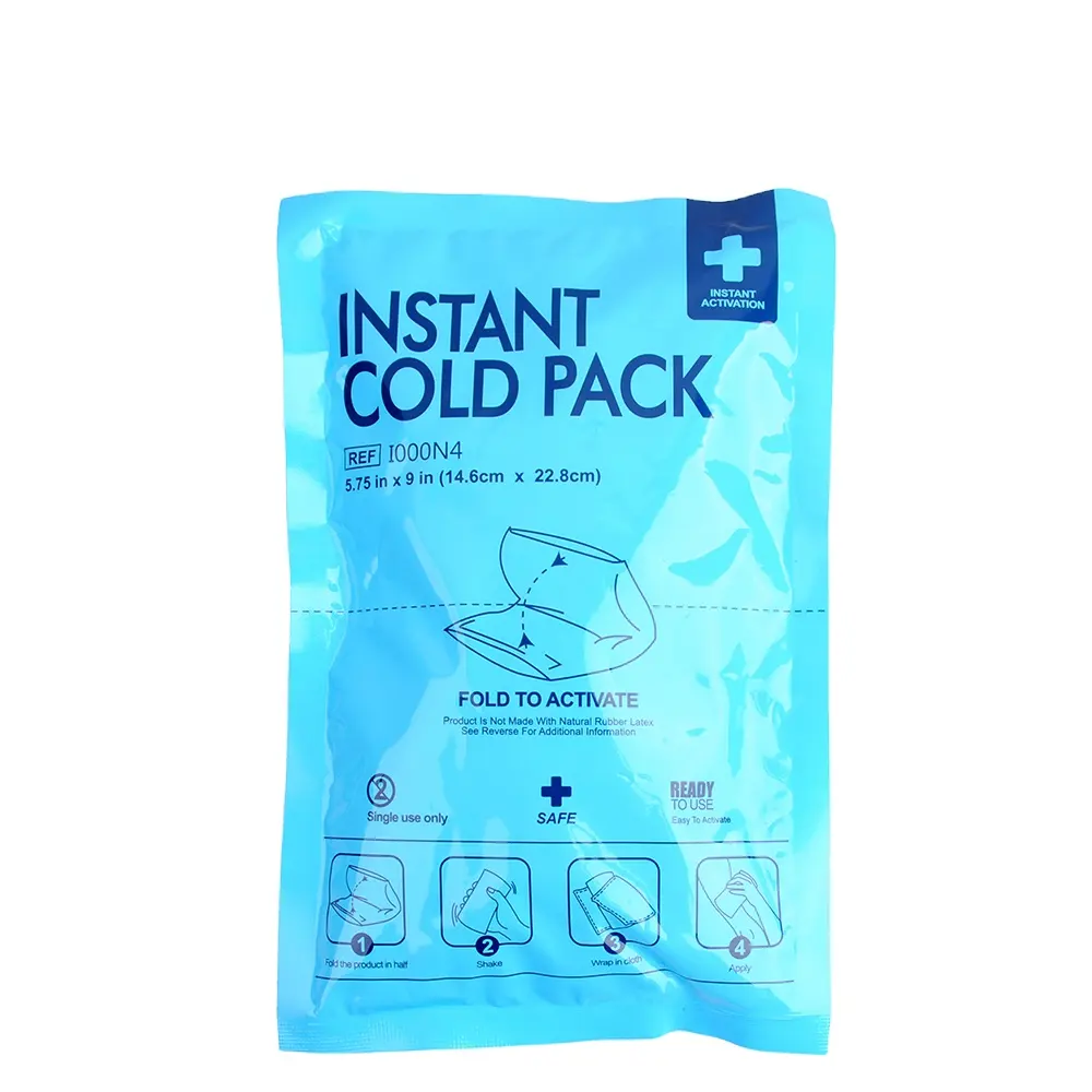 Tek kullanımlık tıbbi bakım anlık buz torbası anında soğuk terapi paketi