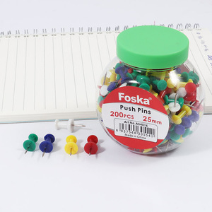 Foska đặt hàng số lượng lớn chống gỉ thép không gỉ thumbtacks đầu nhựa thời tiết đẩy pins cho bản đồ ngoài trời Vườn dấu hiệu - Product Image 5