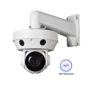 4 adet sabit lens otomatik izleme mikrofon bağlantı güvenlik çok Lens 30x optik Zoom panoramik PTZ IP güvenlik kamerası 360 - Product Image 4