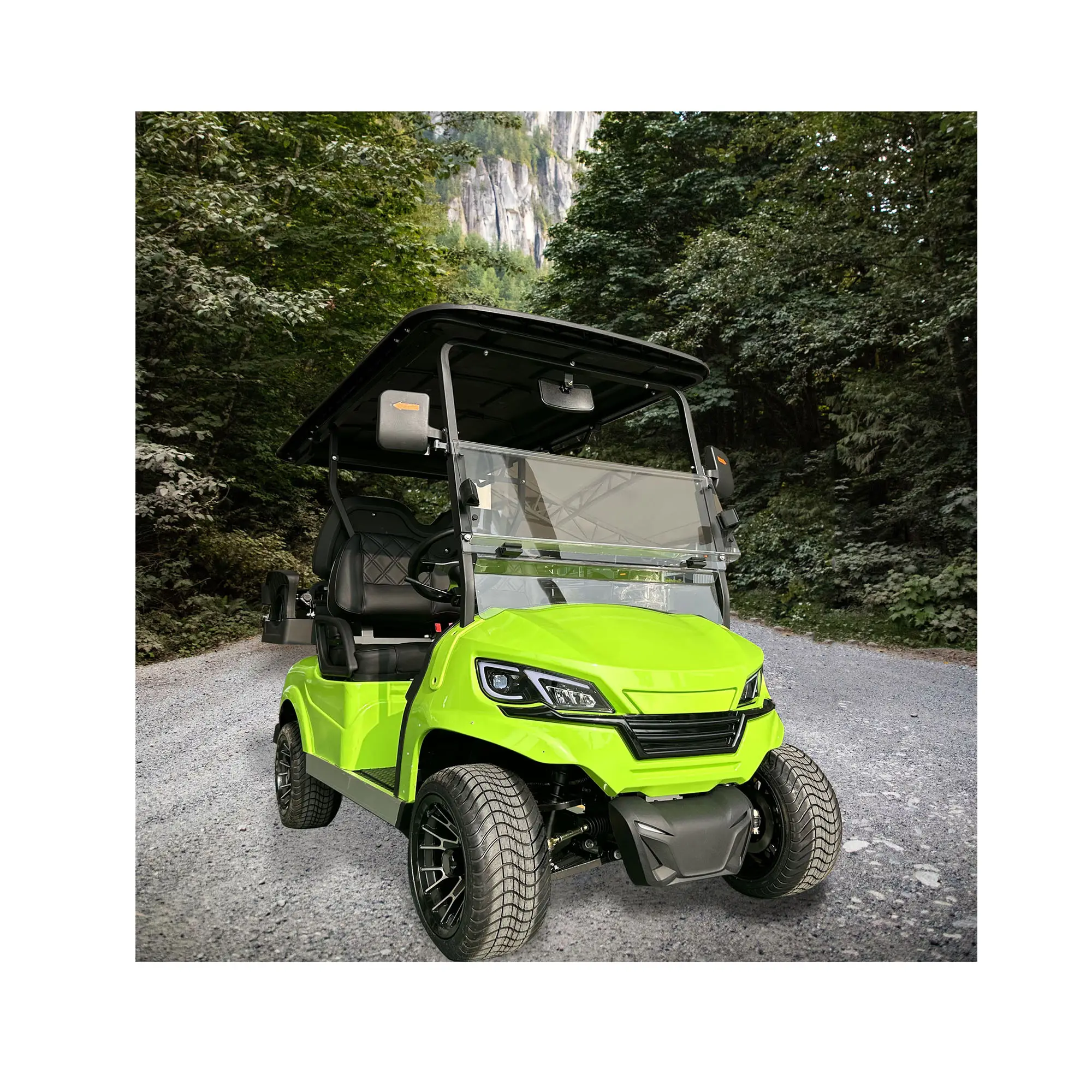 CE Approved Cheap Electric Golf Carts Hunting 72v 4 Seater Golf Cart With Folded Back Seat
