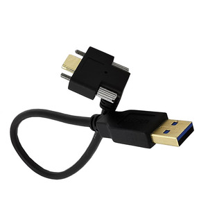 Up/Down/Left/Right Angled USB 3.1 Type-C Dual Screw Locking to Standard USB3.0 Data Cable 90 Degree for Camera 0.3m - Product Image 2