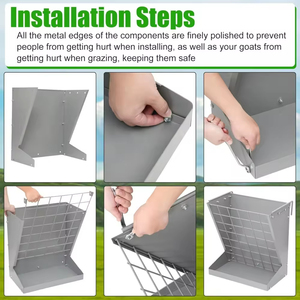 Vật nuôi trung chuyển hạt cam thảo 2 trong 1 có thể tháo rời, thiết kế chống gỉ có thể được sử dụng ngoài trời - Product Image 2