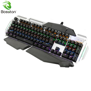 2024Hot Selling RGB Teclado de reposamuñecas retroiluminado Impermeable Negro PC de escritorio con USB para oficina Laptop Teclados árabes - Product Image 5