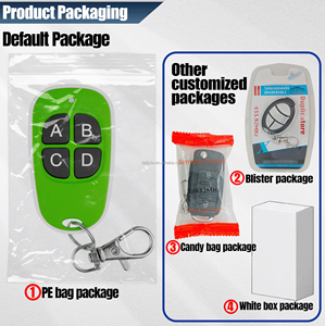 Top Choice 433MHz 4 pulsante codice personalizzabile a distanza supporta l'abbinamento Multi dispositivo per porte da Garage - Product Image 5