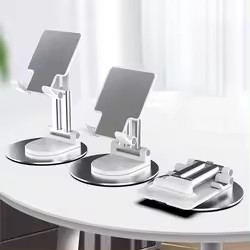 White 360 degree rotation double pole base reinforcement