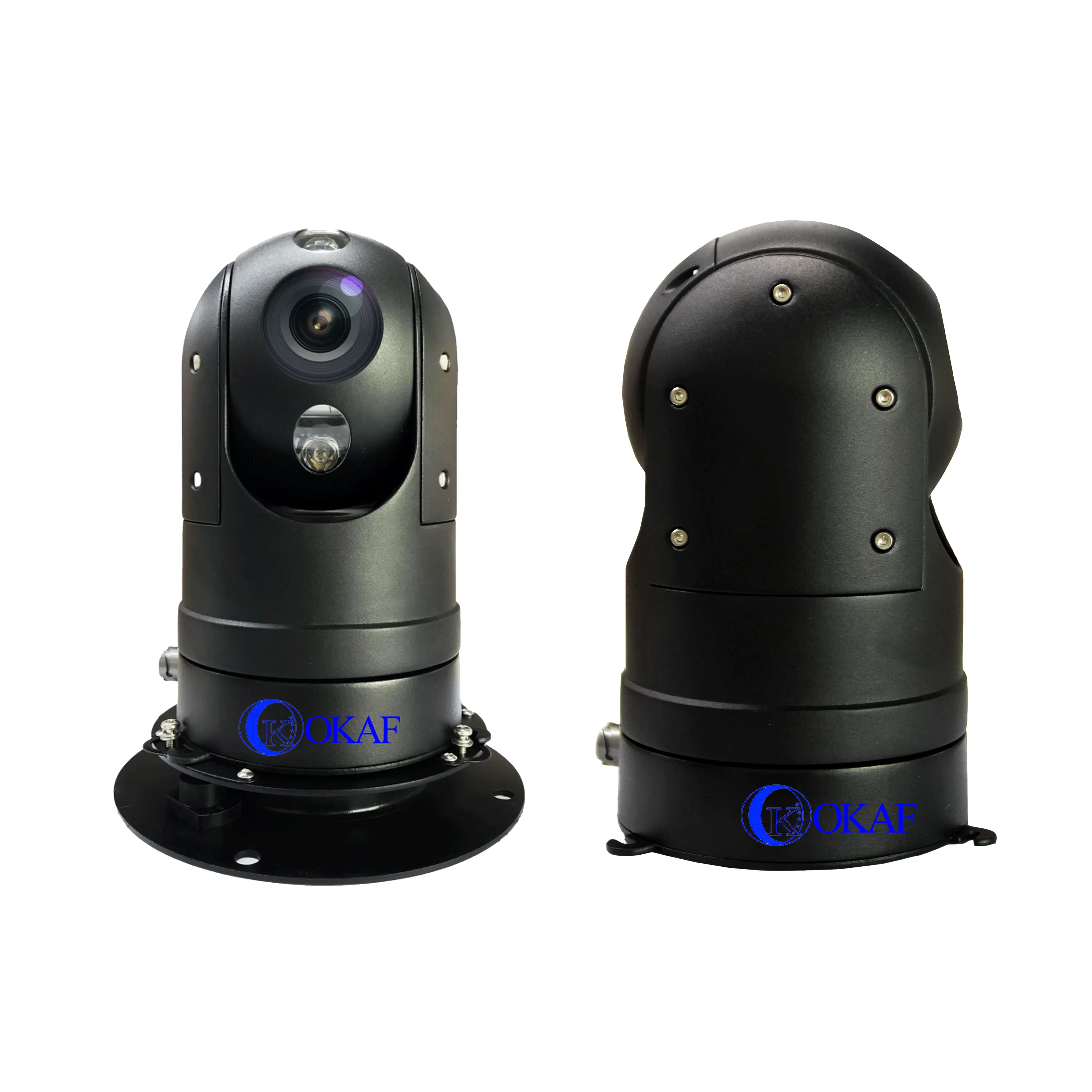 Caméra CCTV infrarouge noire pour véhicule 60m, Vision nocturne, Zoom optique 20x, Robot d'extérieur, caméra PTZ AHD montée sur voiture