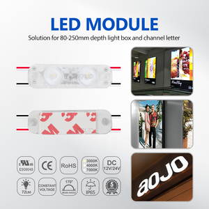 12V DC 2 LED 0.72W 2835 enjeksiyon işareti mektubu için LED modülü - Product Image 3