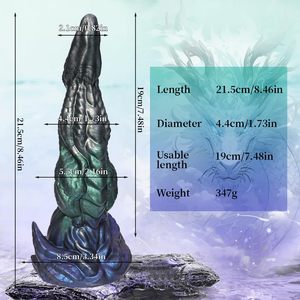 Hete Verkoop Vloeibare Siliconen Realistische Knoop Anale <span class=keywords><strong>Dildo</strong></span> G-Spot Prostaatstimulatie Fantasie Monster Butt Plug <span class=keywords><strong>Dildo</strong></span> Voor Mannen Vrouwen Homo - Product Image 6