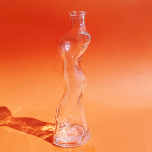 Phân Hủy Sinh Học Hình Dạng Cơ Thể Thủy Tinh Bao Bì Chai Cho Whiskey <span class=keywords><strong>Tequila</strong></span> Rum Gin Tinh Thần Rượu Tùy Chỉnh Chai Thủy Tinh Với Cap - Product Image 4