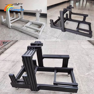 Simulador de conducción real Simulador de carreras Venta al por mayor Nuevo diseño Gran stock Color negro anodizado Sim Rig Racing con movimiento - Product Image 4