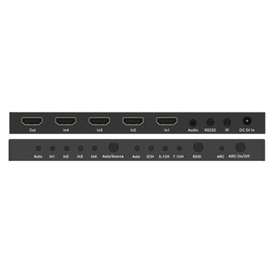 4K 60Hz 18G 4x1 <span class=keywords><strong>HDMI</strong></span>切换器支持高清电视EDID电弧音频去嵌入