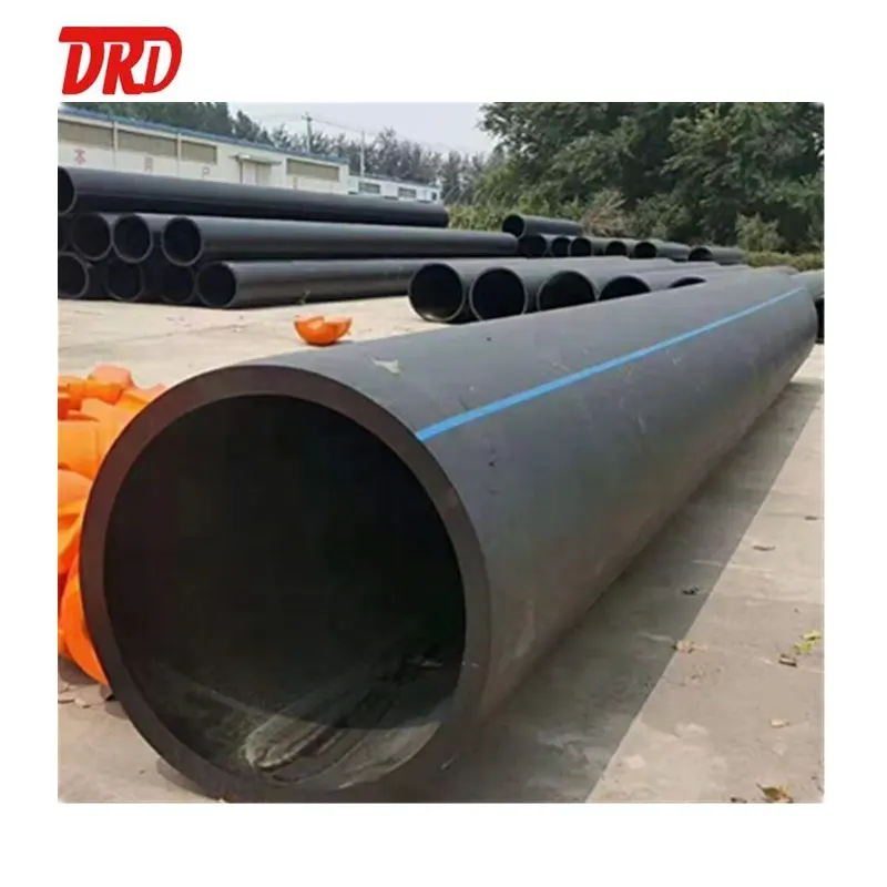 Großer Durchmesser 800mm 900mm Flexibles Kunststoff-PE-Abwasser rohr HDPE-Abflussrohr schwarz hdpe Poly-Polyethylen-Abflussrohr