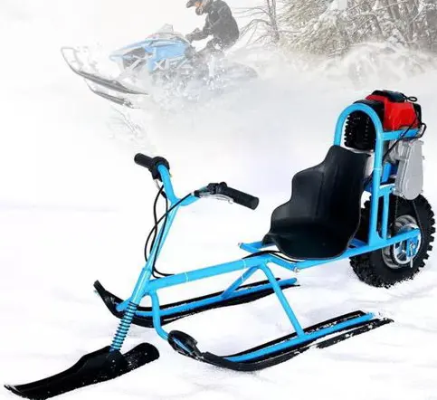 Fabricage direct multifunctionele elektrische gevolgd outdoor 110cc kids sneeuwscooter voor kinderen