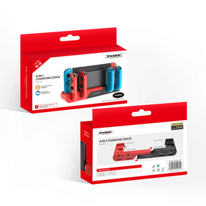 6 In 1 for Nintendo Switchコントローラー充電ドックジョイスティック2ゲームカード充電器スタンド (個別のLEDインジケーター付き) - Product Image 6