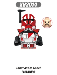X0350 Commander Ganch ARC Trooper Seven 501th Jet Trooper Bloques de construcción de plástico Juguete educativo para niños