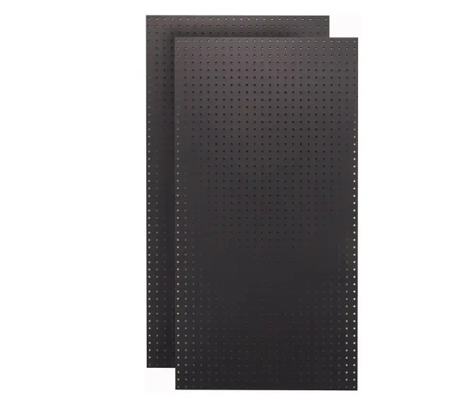 Muur Controle Pegboard 16in X 32in Horizontale Zwarte Metalen Pegboard Tool Board Panel