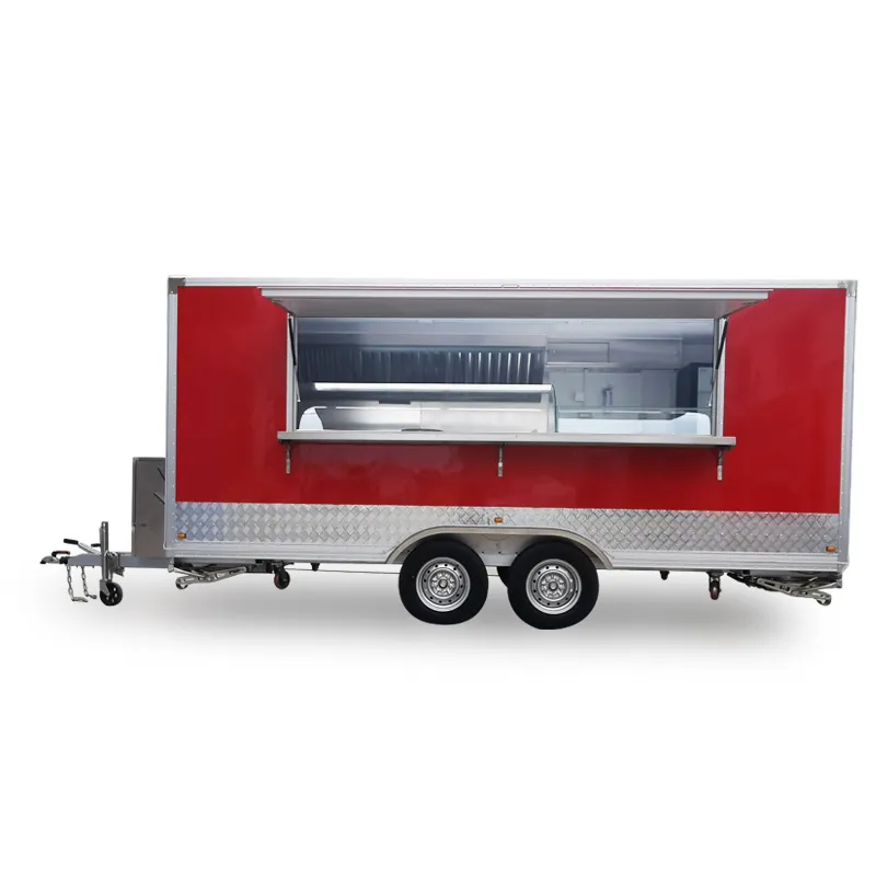 एसएई को मंजूरी दी खाना ट्रक पूर्ण रसोई उपकरण स्ट्रीट के साथ कनाडा के लिए खानपान इलेक्ट्रिक खाद्य ट्रक foodtruck