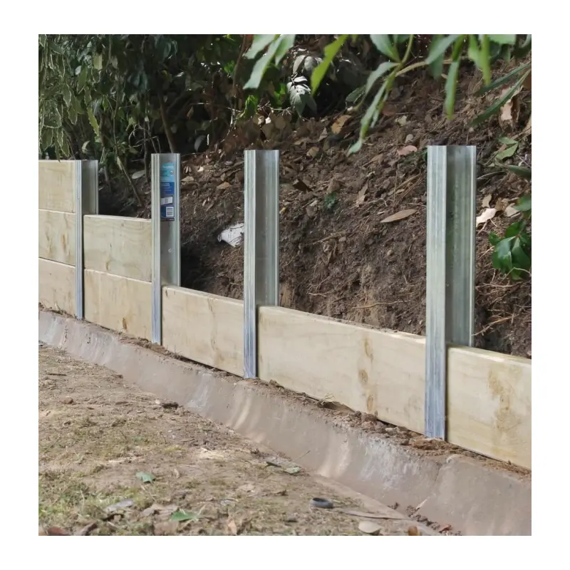 Australia Fence Post Galvanized Steel H C Corner Wall Retain Post