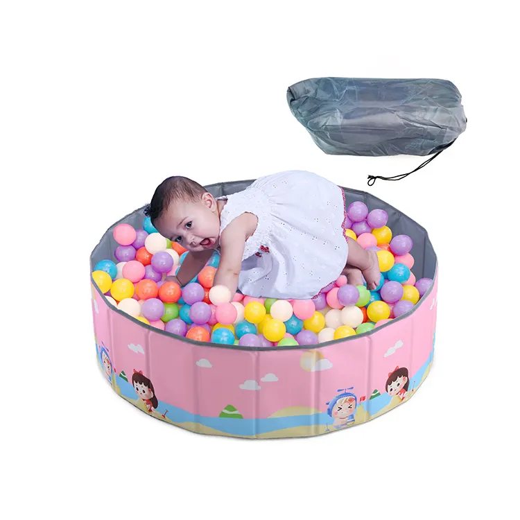 Als Groothandel Custom Goedkope Opvouwbare Spelen Oceaan Baby Pit Ballenbad Voor Kinderen Met Opbergtas (Ballen Niet Inbegrepen)