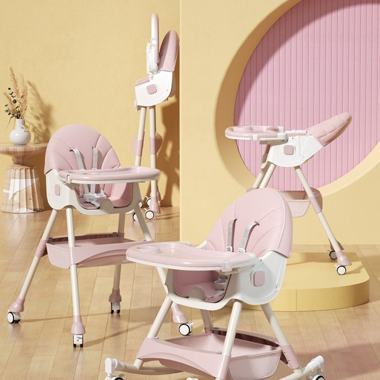 Pink rocking chair without foot wheel
