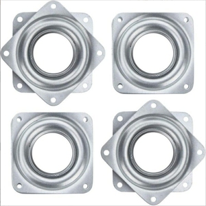 Modern 360 Degree <strong>Rotating</strong> Base Turntable Hollow Square Bookshelf for Sofa Kitchen Application - Product Image 2