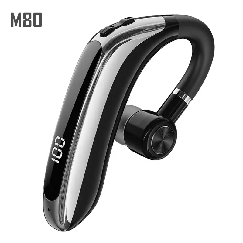 Auriculares inalámbricos M80 ultraligeros con cancelación de ruido para iPhone, Android, Samsung y oficina, color azul