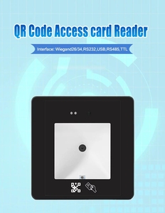Mini Smart Access Control QR Code <strong>Reader</strong> EM/<strong>Mifare</strong> RFID Card Scanner <strong>with</strong> Wiegand RS485 RS232 <strong>TCP</strong>/<strong>IP</strong> USB Output