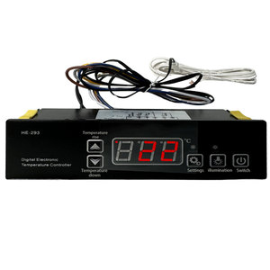 Controlador de temperatura Led Longhey adecuado para refrigeradores y congeladores 110-220V regulador LCD de dos salidas de relé